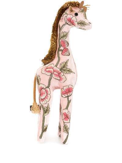 Anke Drechsel мягкая игрушка в виде жирафа с вышивкой
