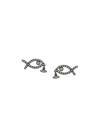 Vivienne Westwood fish stud earrings