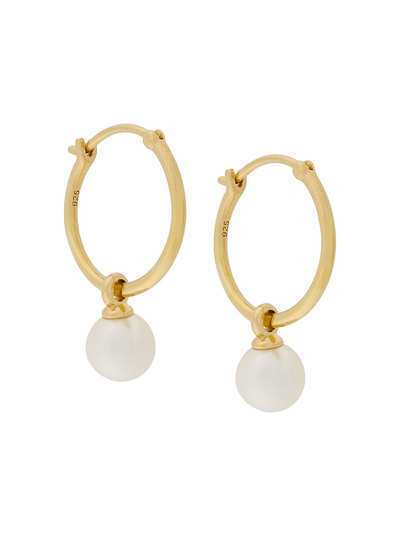 Astley Clarke Vera drop hoop earrings