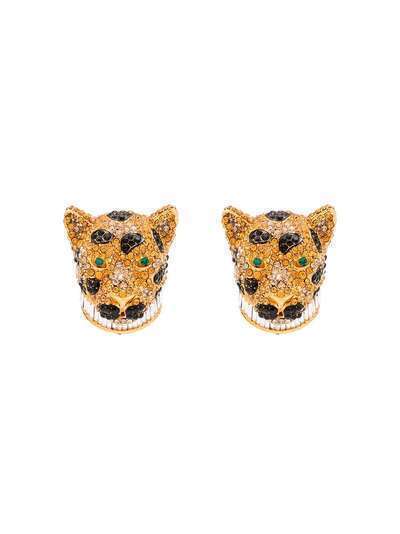 Dolce & Gabbana серьги Leopardo