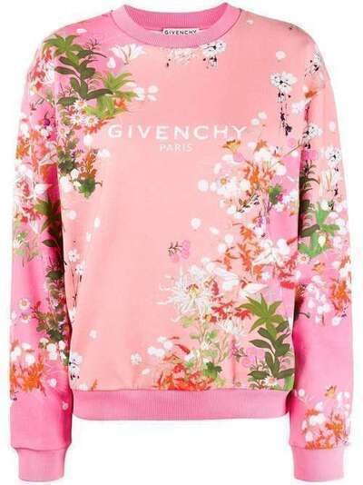 Givenchy толстовка с цветочным принтом и логотипом BW70013Z34