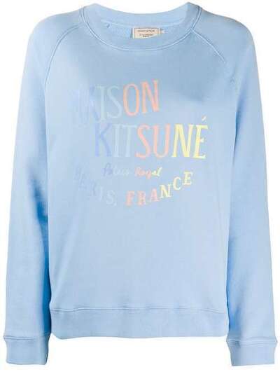 Maison Kitsuné толстовка с круглым вырезом и логотипом EW00325KM0002