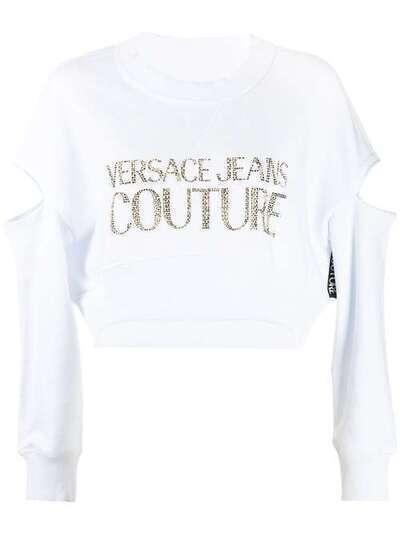 Versace Jeans Couture толстовка с логотипом и заклепками B6HVA74T30318