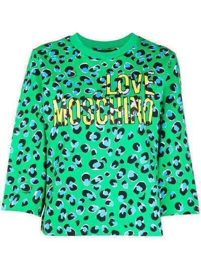 Love Moschino толстовка с леопардовым принтом W637103E2138