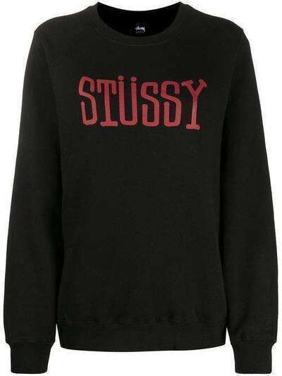 Stussy толстовка с круглым вырезом и логотипом 2911177