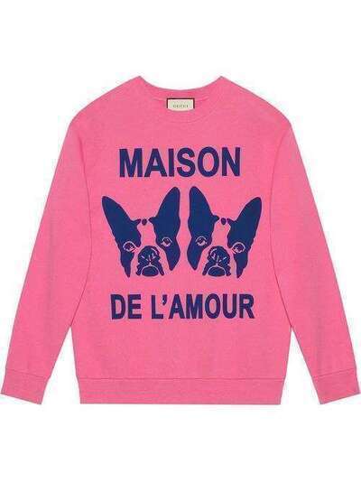 Gucci толстовка 'Maison de l'Amour' с принтом Боско и Орсо 469250X3P08