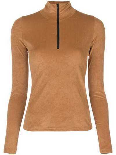 John Elliott zip-up fitted top STMFW19W12TERRA