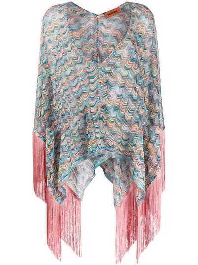 Missoni fringed poncho top 9PT8VID7509