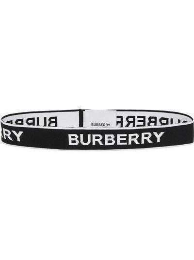 Burberry повязка на голову с жаккардовым логотипом 8030817
