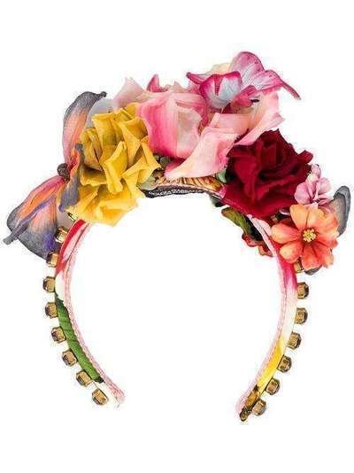 Dolce & Gabbana ободок с цветочным декором FY339ZGDU25