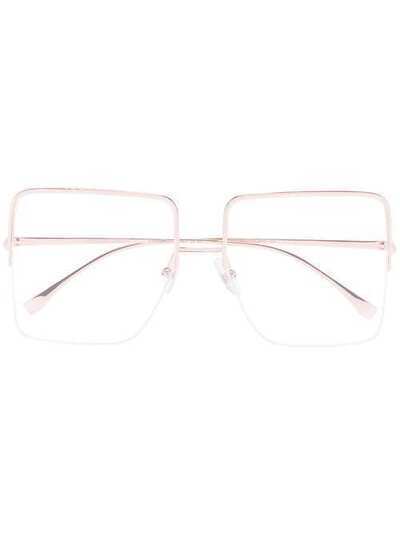 Fendi Eyewear очки в квадратной оправе 103662DDB5717