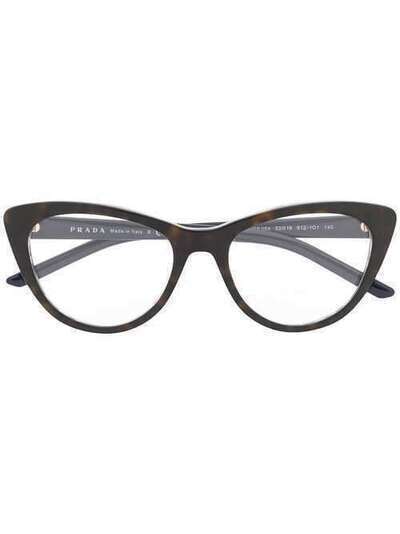 Prada Eyewear очки в оправе 'кошачий глаз' VPR05X