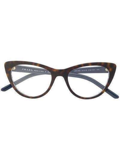 Prada Eyewear очки в оправе 'кошачий глаз' VPR05XV512101