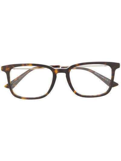McQ Alexander McQueen очки в прямоугольной оправе черепаховой расцветки MQ0218O