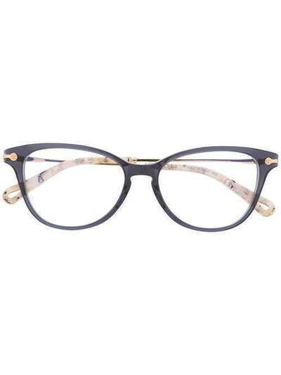Chloé Eyewear очки в квадратной оправе с контрастными дужками CE2736