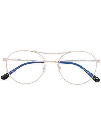 Tom Ford Eyewear очки в круглой оправе TF5633B