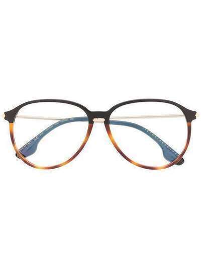 Victoria Beckham круглые очки черепаховой расцветки VB2606