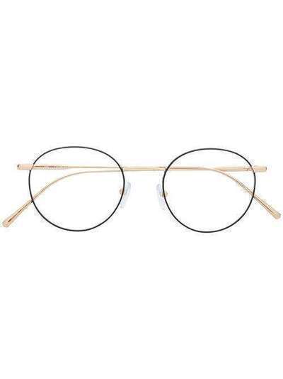 Calvin Klein двухцветные очки в круглой оправе CK5460