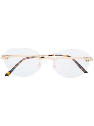 Cartier Eyewear очки Panthère в прямоугольной оправе CT0028O