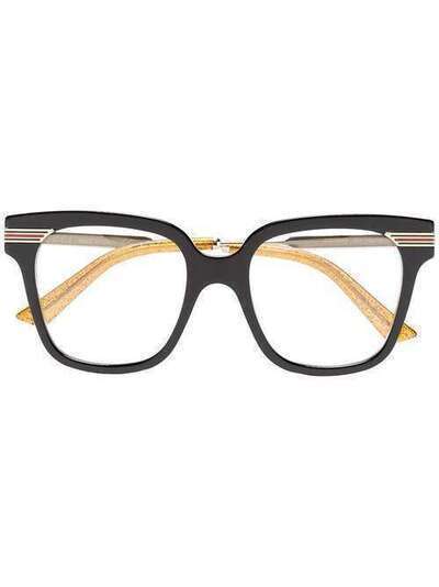 Gucci Eyewear очки с полоской web GG0284O001