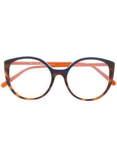 Marni Eyewear очки в оправе 'кошачий глаз' черепаховой расцветки ME2637