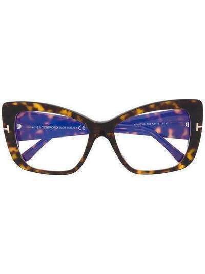 Tom Ford Eyewear очки в массивной оправе 'кошачий глаз' FT5602B56052
