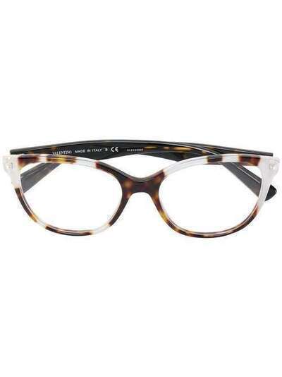 Valentino Eyewear объемные очки с эффектом черепашьего панциря VA3014