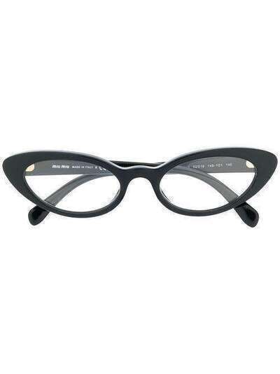 Miu Miu Eyewear очки в оправе 'кошачий глаз' 0MU01SV