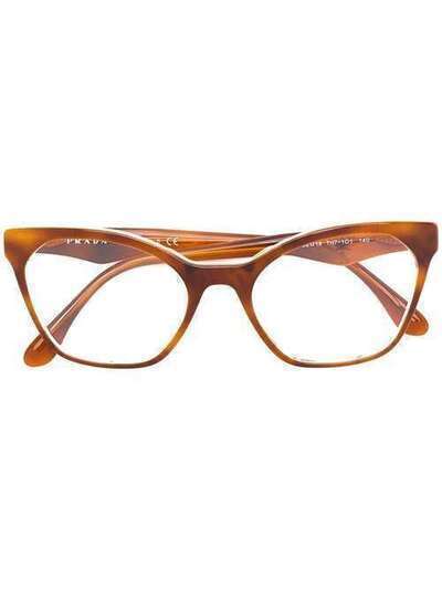 Prada Eyewear ацетатные очки с оправой "кошачий глаз" VPR09U