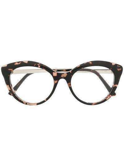 Emmanuelle Khanh очки в оправе 'кошачий глаз' черепаховой расцветки EK2150M