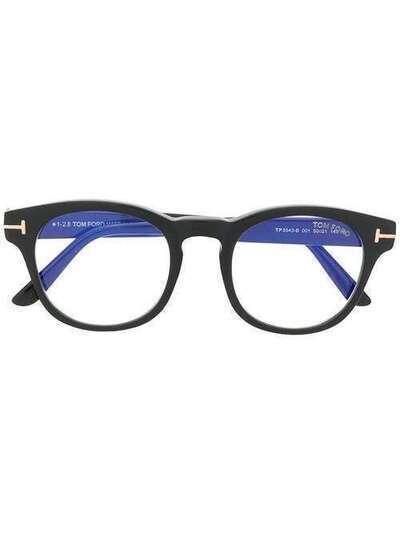 Tom Ford Eyewear очки в круглой оправе с логотипом TF5543B