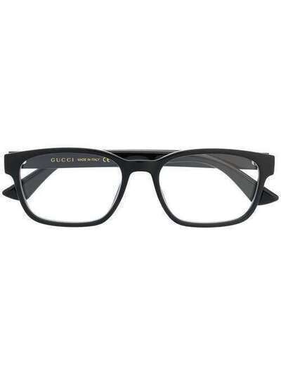Gucci Eyewear очки в прямоугольной оправе с логотипом GG0749O001
