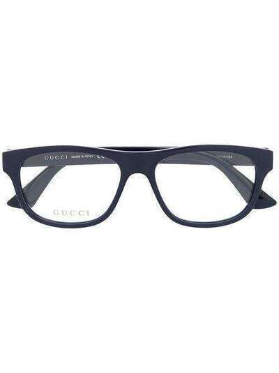 Gucci Eyewear очки в прямоугольной оправе с логотипом GG0768O003