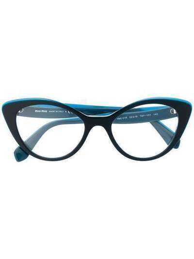 Miu Miu Eyewear очки в оправе 'кошачий глаз' 0MU01RV