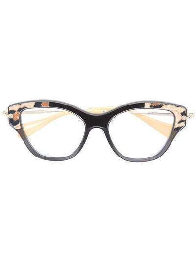 Miu Miu Eyewear очки в оправе "кошачий глаз" VMU07OUSC1O1