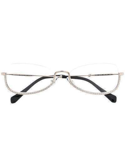 Miu Miu Eyewear очки в декорированной квадратной оправе VMU50S