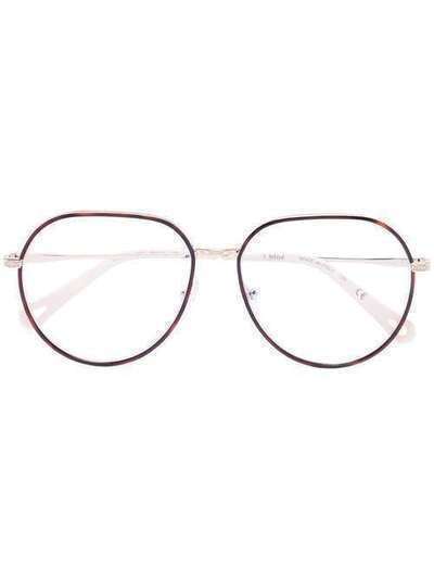 Chloé Eyewear очки-авиаторы черепаховой расцветки CE21635615
