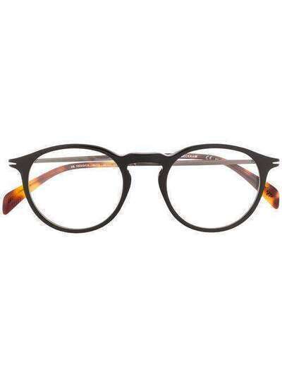 DAVID BECKHAM EYEWEAR очки в круглой оправе DB1003GCS