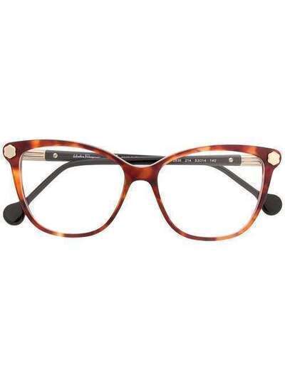 Salvatore Ferragamo очки в оправе черепаховой расцветки SF2838