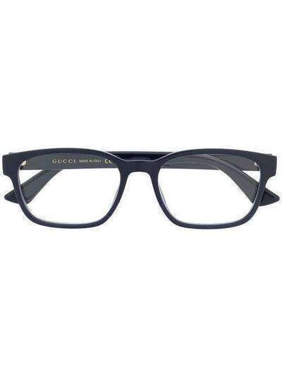 Gucci Eyewear очки в прямоугольной оправе с логотипом GG0749O003