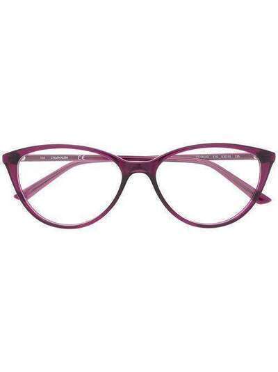 Calvin Klein очки в оправе 'кошачий глаз' с логотипом CK18543