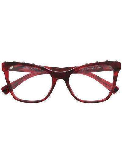 Valentino Eyewear очки Rockstud в оправе 'кошачий глаз' VA3039