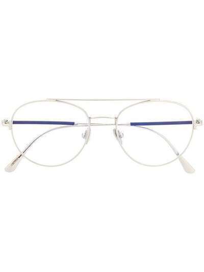 Tom Ford Eyewear очки с двойным мостом в круглой оправе FT5657B