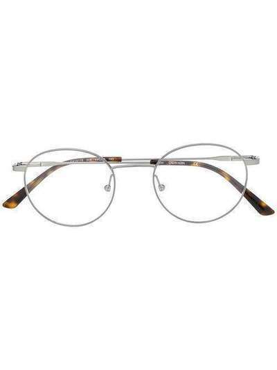 Calvin Klein очки в круглой оправе черепаховой расцветки CK19119