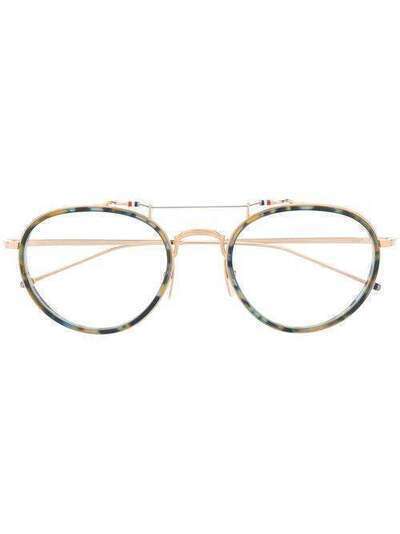 Thom Browne Eyewear очки в круглой оправе TBX815