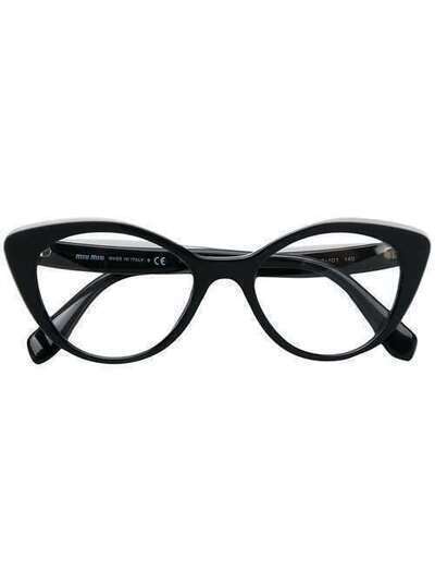 Miu Miu Eyewear очки в оправе 'кошачий глаз' VMU01RV