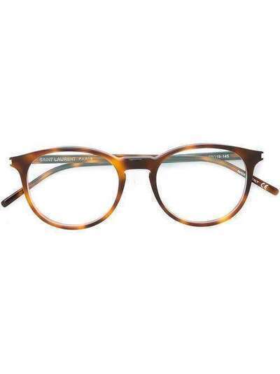 Saint Laurent Eyewear очки в круглой оправе SL106