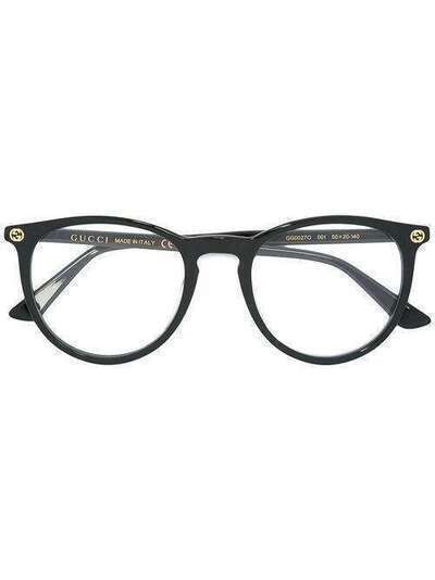 Gucci Eyewear очки с круглой оправой GG0027O