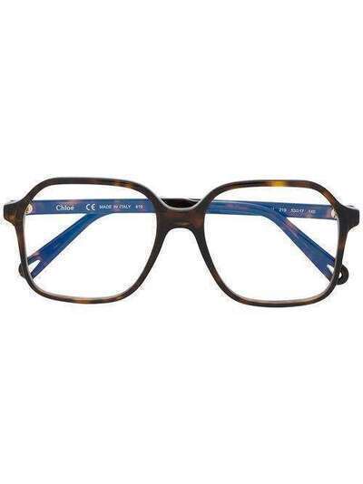 Chloé Eyewear очки в массивной квадратной оправе CE2744