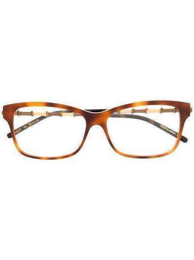 Gucci Eyewear очки в двухцветной квадратной оправе GG0657O006